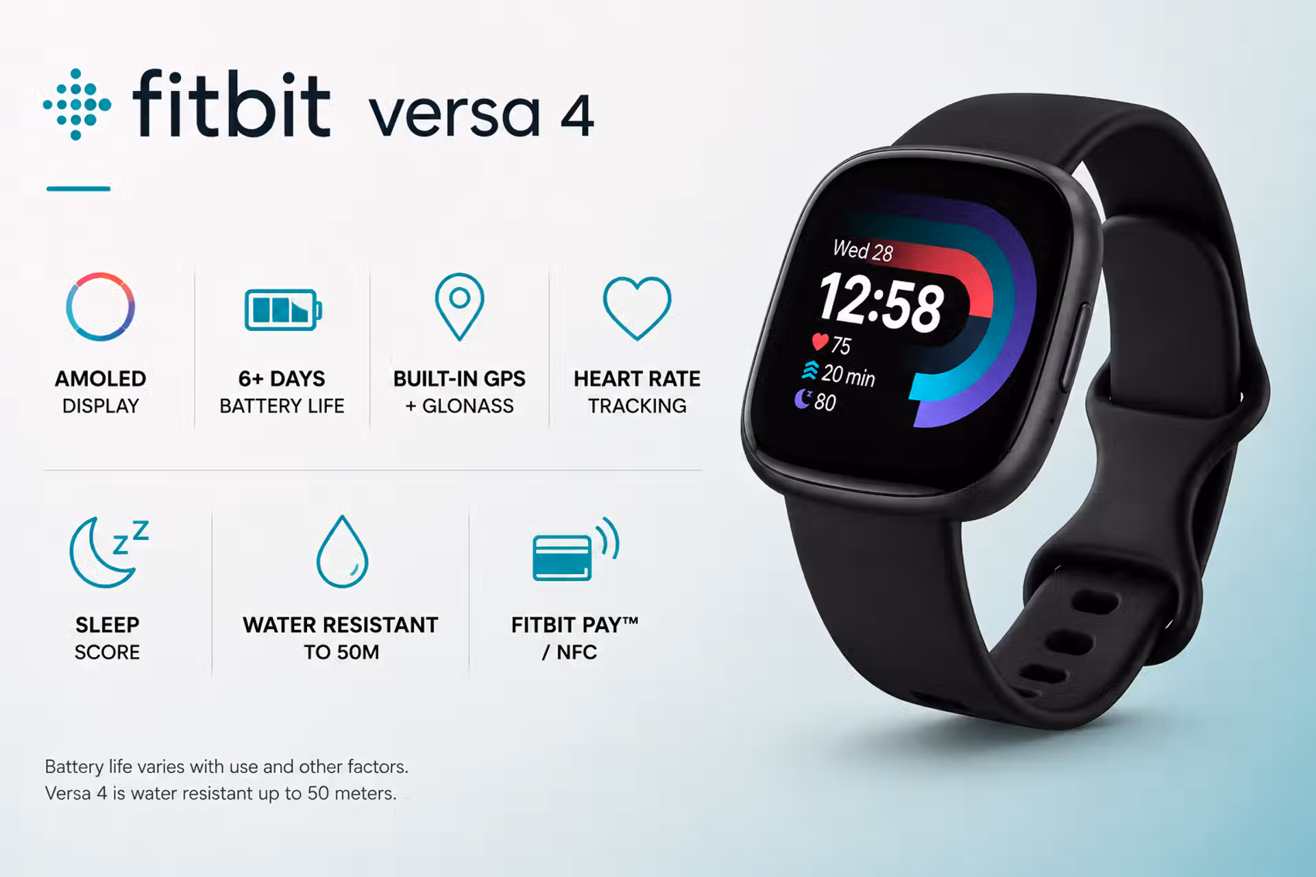 Fitbit Versa 4 smartwatch