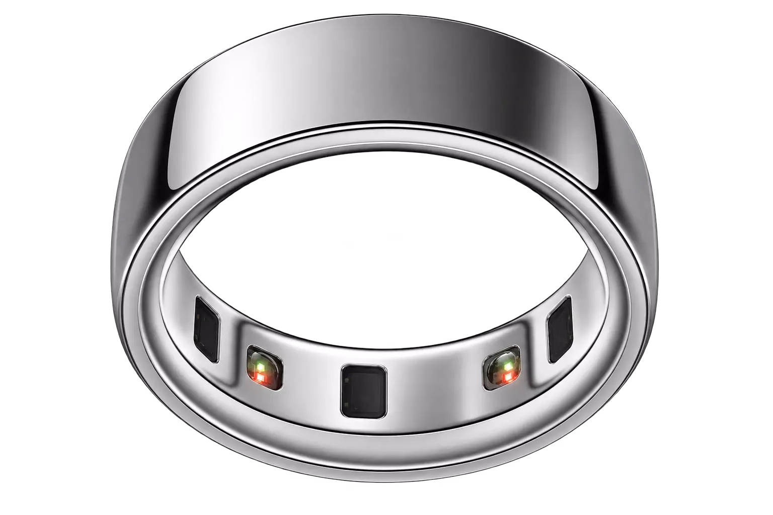 Oura Ring 4 silver smart ring health and sleep tracker