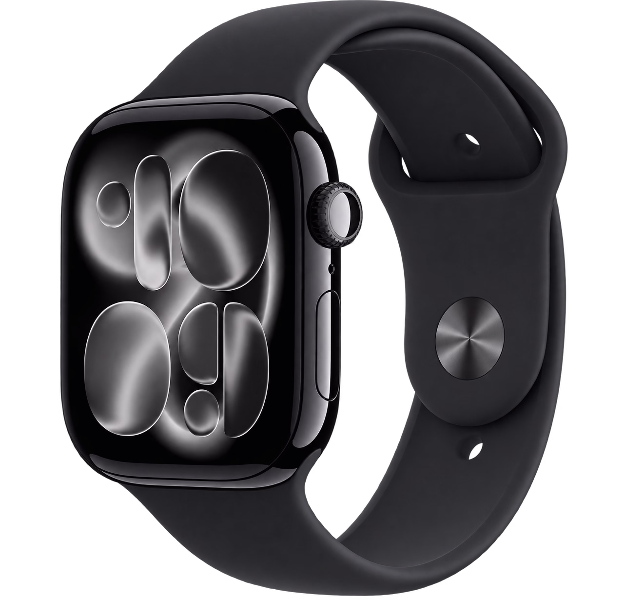 Apple Watch Series 11 GPS 46mm Jet Black Aluminum Case with Black Sport Band